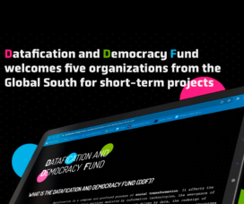 Datafication and Democracy Fund welcomes five organizations from the Global South for short-term projects