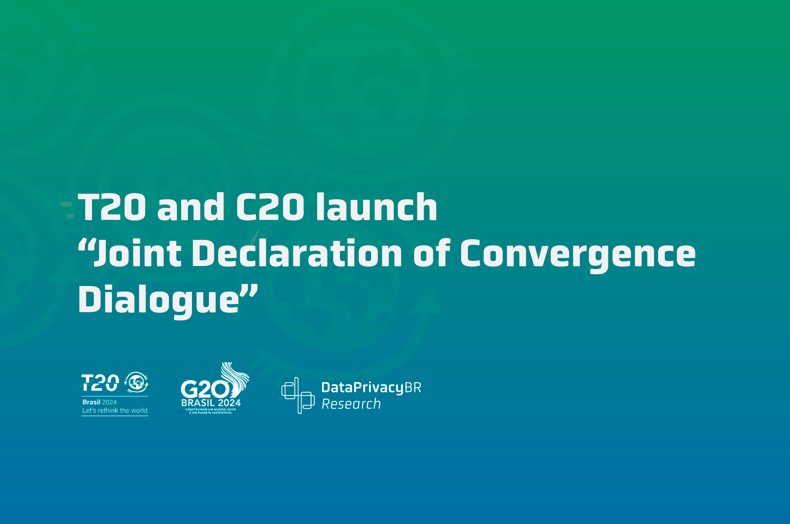 T20 and C20 launch “Joint Declaration of Convergence Dialogue”